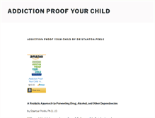 Tablet Screenshot of addictionproofyourchild.com